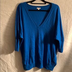 Royal Blue V-Neck Sweater
